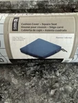 Classic Accessories Ravenna Outdoor Seat Cushion 19X19 Empire Blue New Sealed. Fixed Price $34.99.