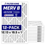 Filter King 12.13X19.5X1 Air 12-PACK Merv 8 Actual Size. Fixed Price $172.56.