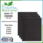 Replacement Idylis U Carbon Filters 302656, IAP-10-280, IAP-10-200 4 Pack. Fixed Price $29.99.