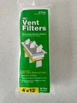 New Web Vent Filters 4"X12" 12-PACK Electrostatic Register Filtration 90 Days. Fixed Price $10.00.