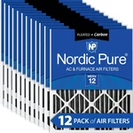 Nordic Pure 18X20X2 Pleated Air Filters Merv 12 Plus Carbon Pack. Fixed Price $179.99.