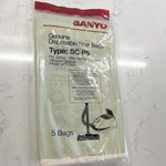Sanyo Disposable Vacuum Cleaner Filter Bags SC-P5 For SCT2900, Pack. Fixed Price $6.00.