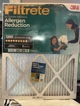 3M Filtrete 1200 Level 20" X 25 1" Allergen Reduction Air Filter. Fixed Price $44.99.
