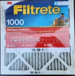 (4 Pack) Filtrete 18X18X1, Furnace Air Filter, Mpr 1000, Micro. Fixed Price $64.98.