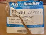 QTY=12: Air Handler 20X20X1 Pleated Filter Merv 7 5W511 - New. Fixed Price $65.00.