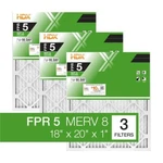 (3-PACK) 18X20X1 Filter Standard Pleated Furnace Filtro De Aire Plisados. Fixed Price $17.03.
