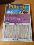 Filtrite 3M Smart Air Filter 14X20X1 1500 Certified Asthma Allergy Friendly. Fixed Price $9.00.