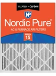New Nordic Pure 20X25X4 Pleated Merv 15 + Carbon & Furnace Air Filter Pack. Fixed Price $22.50.