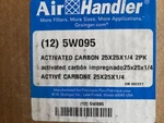 (12 - Packs) Air Handler 5W095 Odor Removal Filter Pad, 25X25X1. Fixed Price $294.40.