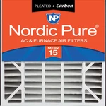 Nordic Pure 20X25X5 Actual Size 19 3/4 24 1/4 7/8 Air Bear Filter. Fixed Price $118.03.