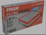 Fram Extra Guard CA10242 Replacement Engine Air Filter. Fixed Price $10.00.