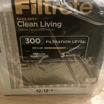 3M Filtrete Furnace Air Filter Mpr 300 Clean Living Basic Dust 6-PACK 12X12X1. Fixed Price $18.00.