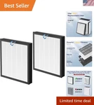 2 Pack Levoit Vital 100S Replacement Filters - Pleated Air Purifier. Fixed Price $45.99.