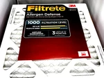Pack Of 6 3M Filtrete 14X14X1 Micro Allergen Defense 1000 Filtration Filters. Fixed Price $36.00.