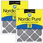 Nordic Pure 10X10X1 Actual Size 9 1/2 3/4 Furnace Air Filters Merv. Fixed Price $66.48.