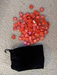 Set Of 4 Black Plastic Hasbro Scrabble Tile Holder Replacement And Letter Pieces. Fixed Price $14.40.