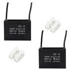 2PCS 4.5UF 500V CBB61 Ceiling Fan Capacitor Wire 50/60HZ. Fixed Price $18.42.