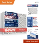 Trufilter 6-PACK Merv 13 Filters Capture Allergens & Enhance Airflow. Fixed Price $109.99.