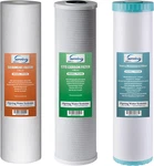 F3WGB32BM 4.5 X 20 3-STAGE Whole House Water Filter Set Replacement Pack With. Fixed Price $218.99.