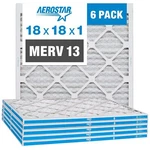 Aerostar 18X18X1 Merv 13 Pleated Air Filter, Furnace 6 Pack (a.... Fixed Price $70.60.