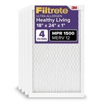 Filtrete 18X24X1 Furnace Air Filter, Merv 12, Mpr 1500, Certified Asthma &.... Fixed Price $100.51.