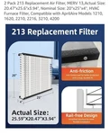 Luxoton For Aprilaire 213 Replacement Filter - Pack Collapsible Furnace. Fixed Price $39.99.