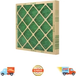 (4 Pack) Flanders Filters, 16" X 20" 1" Precisionaire Nested Glass, Green. Fixed Price $10.68.