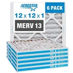 Aerostar Merv 13 12X12X1 Pleated Air Filter 6 Pack Superior Filtration. Fixed Price $63.39.