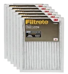 Filtrete 14X20X1 Air Filters 6 Pack Clean Living Basic. Fixed Price $29.00.
