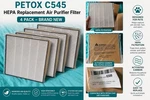 Petox C545 Hepa Replacement Air Purifier Filter New, Owners (pack Of 4). Fixed Price $49.99.