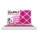 Colorfil 12X20X1 Air Filter (2-PACK) Merv 8 Pet Odor & Dust, Furnace. Fixed Price $75.61.