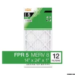 14 X 24 Standard Pleated Air Fpr 5, 12-PACK, Filters Replacement. Fixed Price $51.92.
