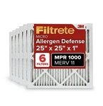 Filtrete 25X25X1 Furnace Air Filter, Merv 11, Mpr 1000, Micro Allergen Def.... Fixed Price $70.00.