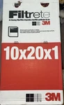 New 3M Filtrete 9807DC-6 Case Of (6) 10X20X1 Air Furnace Pleated Hvac Filters R2. Fixed Price $49.00.
