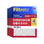 Filtrete Air Filter, Merv 11, Mpr 1000, Allergens & 18X20X1,. Fixed Price $90.49.