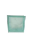 Glass Block - Seves 8X8X3 Pegasus Satin Green Wave (7 1/2" 1/8"). Fixed Price $15.00.