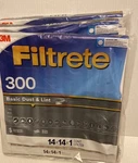 3M Filtrete 300 Basic Dust And Lint Electrostatic Air Filter (3 Ct). Fixed Price $20.25.