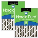Nordic Pure 20X24X4 Actual Size 19 3/8 23 5/8 Pleated Air Filters. Fixed Price $106.08.