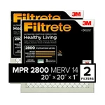 Filtrete Air Filter Merv 14, Mpr 2800 Healthy Living 20X20X1, White. Fixed Price $89.99.