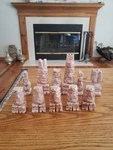 Replacements Onyx Chess Pieces Pink Clear Ivory 11 See Picture!free Ship. Fixed Price $29.99.
