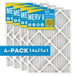 14X25X1 Air Pleated Hvac Furnace Filter Replacement For Mpr 700 Merv 8 Pack. Fixed Price $25.99.