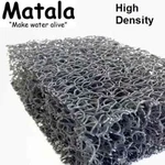 Matala Pond & Water Garden Filter Media - Super High Density Grey 4 Pk. 12"X12". Fixed Price $54.99.