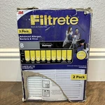 3M HAP8650(B) Filtrete Air Purifier Filter, 2 Pack, New Open Box - Damage On. Fixed Price $13.95.