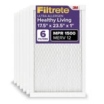 Filtrete 17.5X23.5X1 Furnace Air Filter, Merv 12, Mpr 1500, Certified Asth.... Fixed Price $136.43.