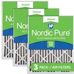 Nordic Pure 14X25X2 Pleated Merv 13 Air Filters Pack. Fixed Price $47.99.