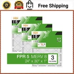 24X30X1 Pleated Air Filters Replacement For Furnace Hvac Fpr 5 Merv 8 3-PACK. Fixed Price $15.99.