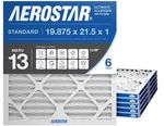 Aerostar 19.875X21.5X1 Merv 13 - 6 Count Pleated Hvac, Furnace Air. Fixed Price $80.42.