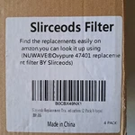 4-PACK Slirceods Replacement Filters For Nuwave Oxypure Air Purifier 47401 New. Fixed Price $27.50.