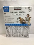 Kirkland Signature 16X20X1 Furnace Filter Merv 13 4-PACK Pleated Hvac System New. Fixed Price $29.99.