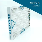 Koch Corp. 102-700-016 16" 20" 2" Merv 8 Pleated Filters Box Of 12. Fixed Price $25.00.